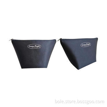 Polyester cosmetic bag with brand name